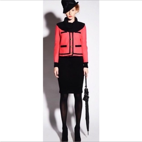 J. Crew Size 6 Lady Jacket Cropped Blazer Double Serge Wool Berry Pink - Picture 12 of 13